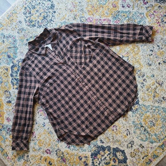 Sanctuary Bianca Gingham plaid button up shirt - Picture 3 of 16